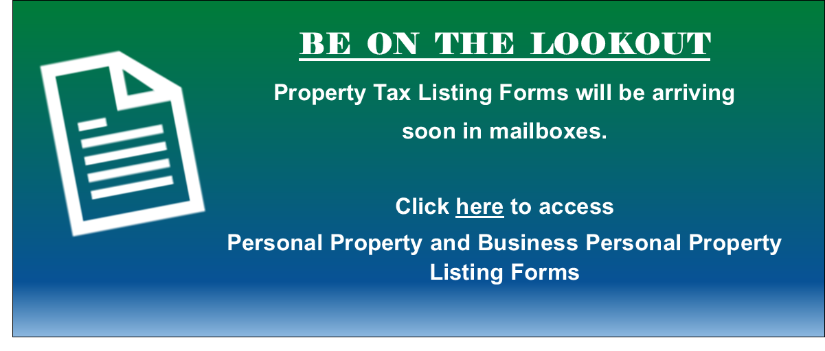 Be on the lookout for listing forms